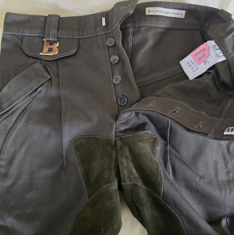 Balenciaga Olive Trousers